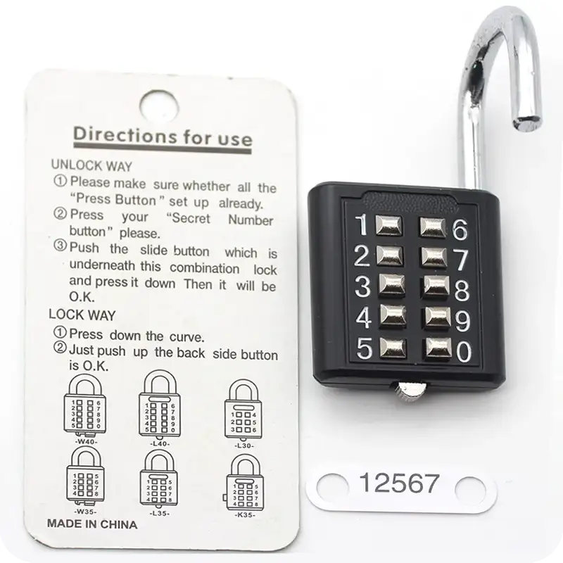 10 Digit Combination Lock 03